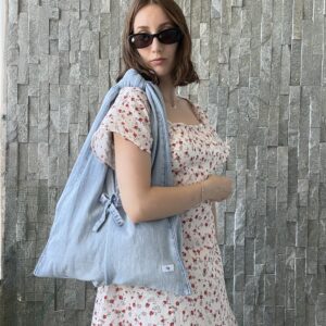 Odette big - borsa in denim riciclato